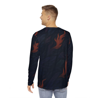 MoonShine Safari Cryptid Camo Collection {The Cluck} Unisex Long Sleeve Shirt (AOP)