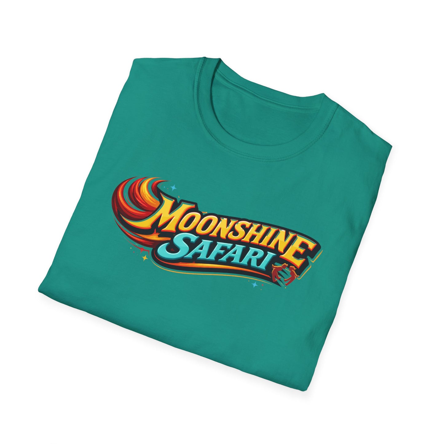 MoonShine Safari "FLT" (flame letter tee) Unisex Softstyle T-Shirt