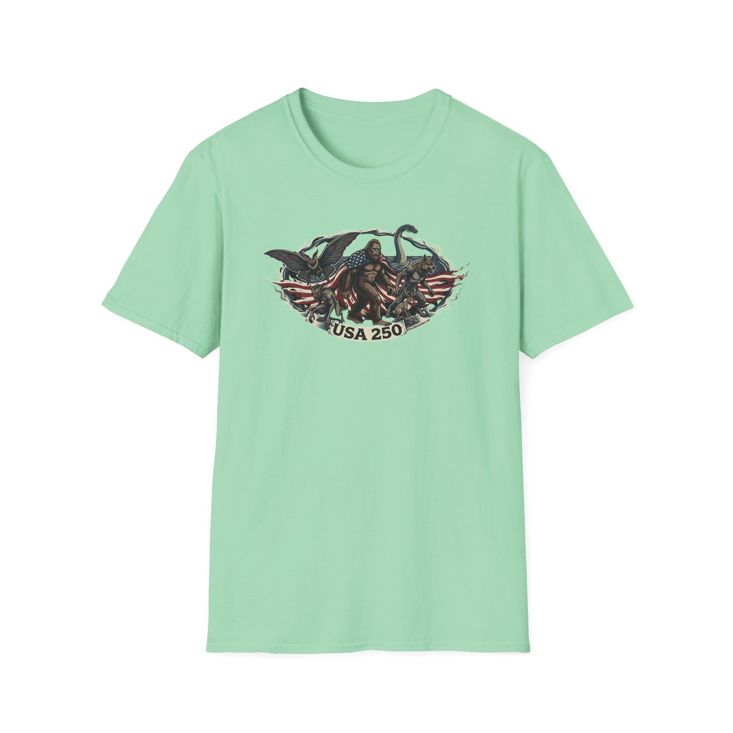 MoonShine Safari "USA 250- Cryptid Unisex Softstyle T-Shirt
