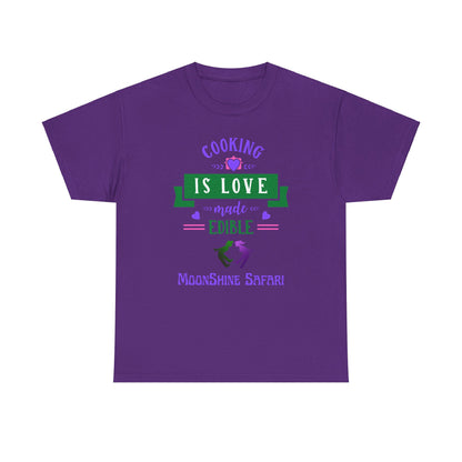 MoonShine Safari Cooking is Love Unisex Heavy Cotton Tee