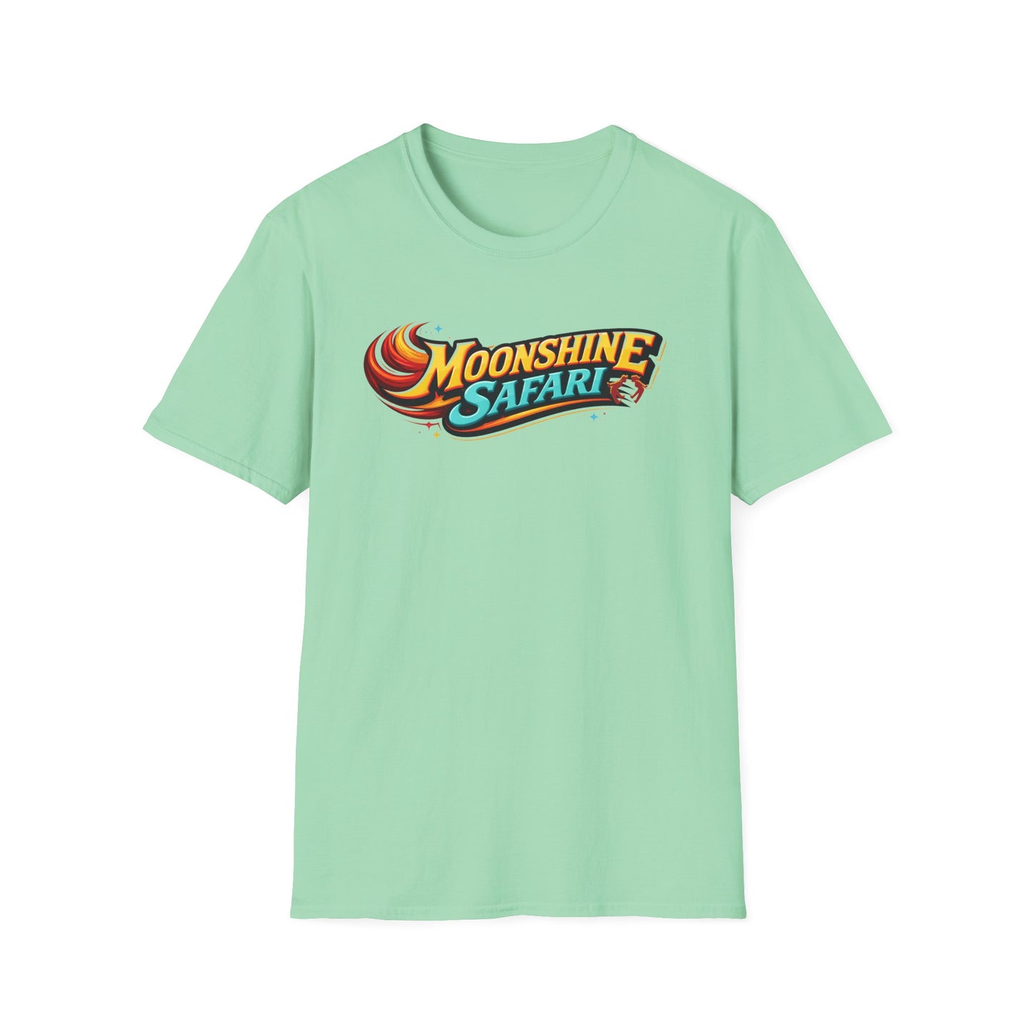 MoonShine Safari "FLT" (flame letter tee) Unisex Softstyle T-Shirt