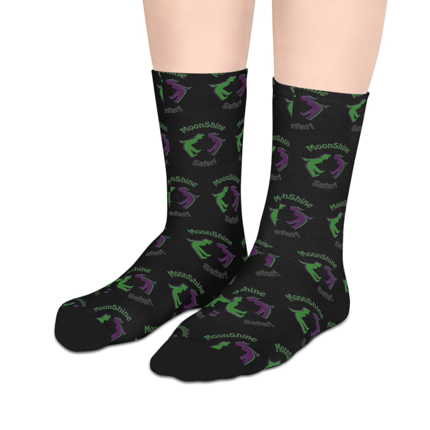 MoonShine Safari Logo Mid-length Socks