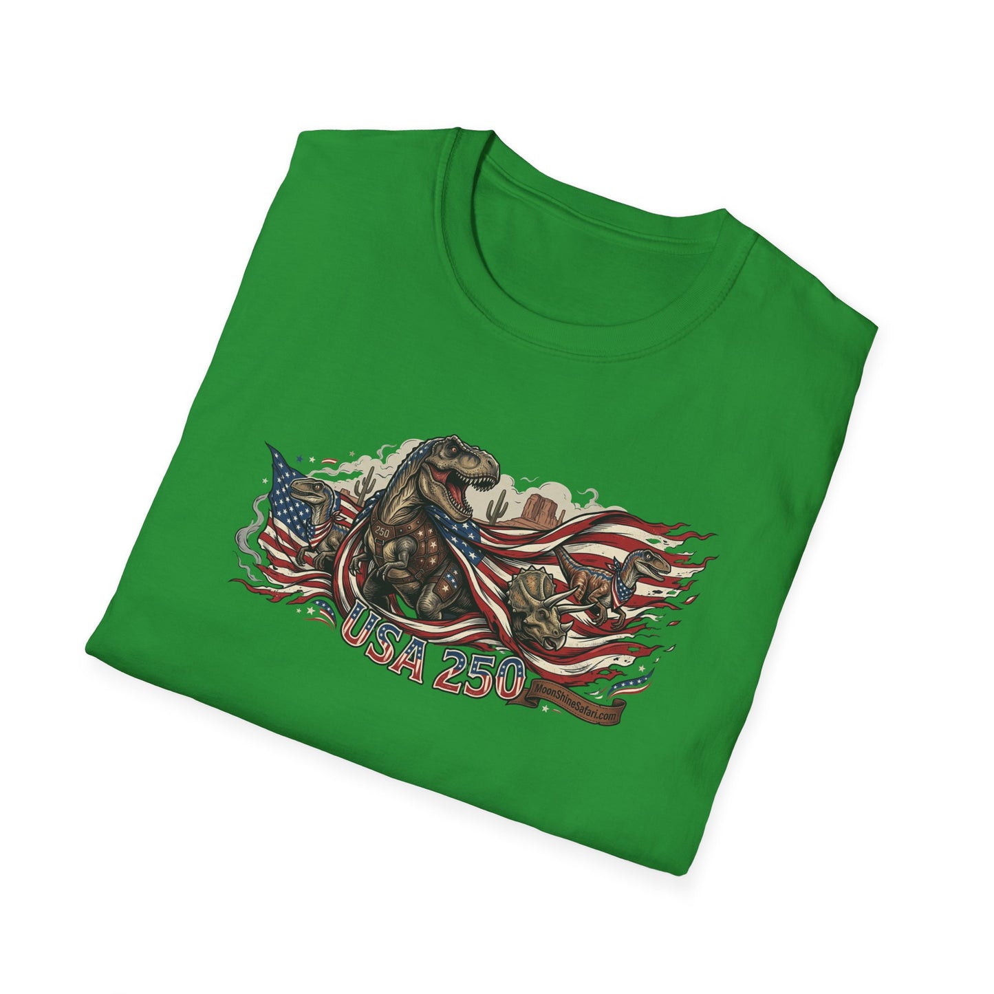 MoonShine Safari "USA 250- Dino" Unisex Softstyle T-Shirt