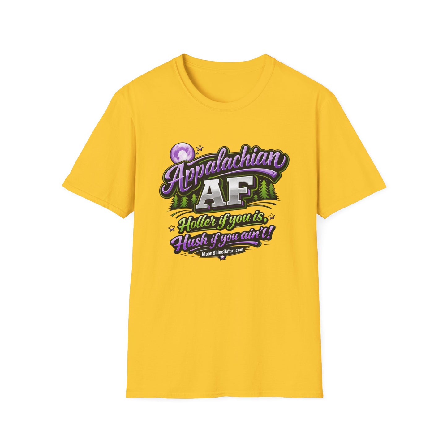 MoonShine Safari "Appalachian AF" Unisex Softstyle T-Shirt