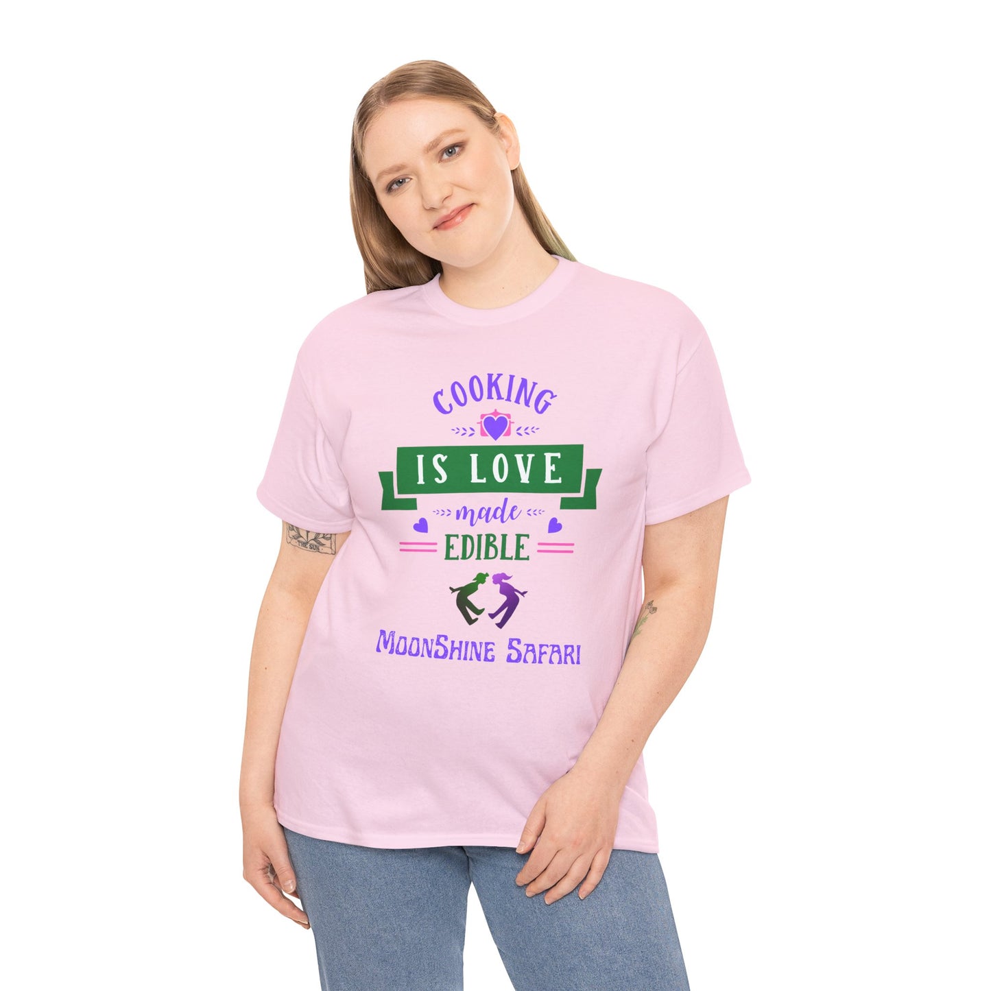 MoonShine Safari Cooking is Love Unisex Heavy Cotton Tee