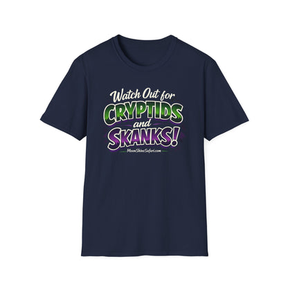 MoonShine Safari "Cryptids & Skanks" Unisex Softstyle T-Shirt