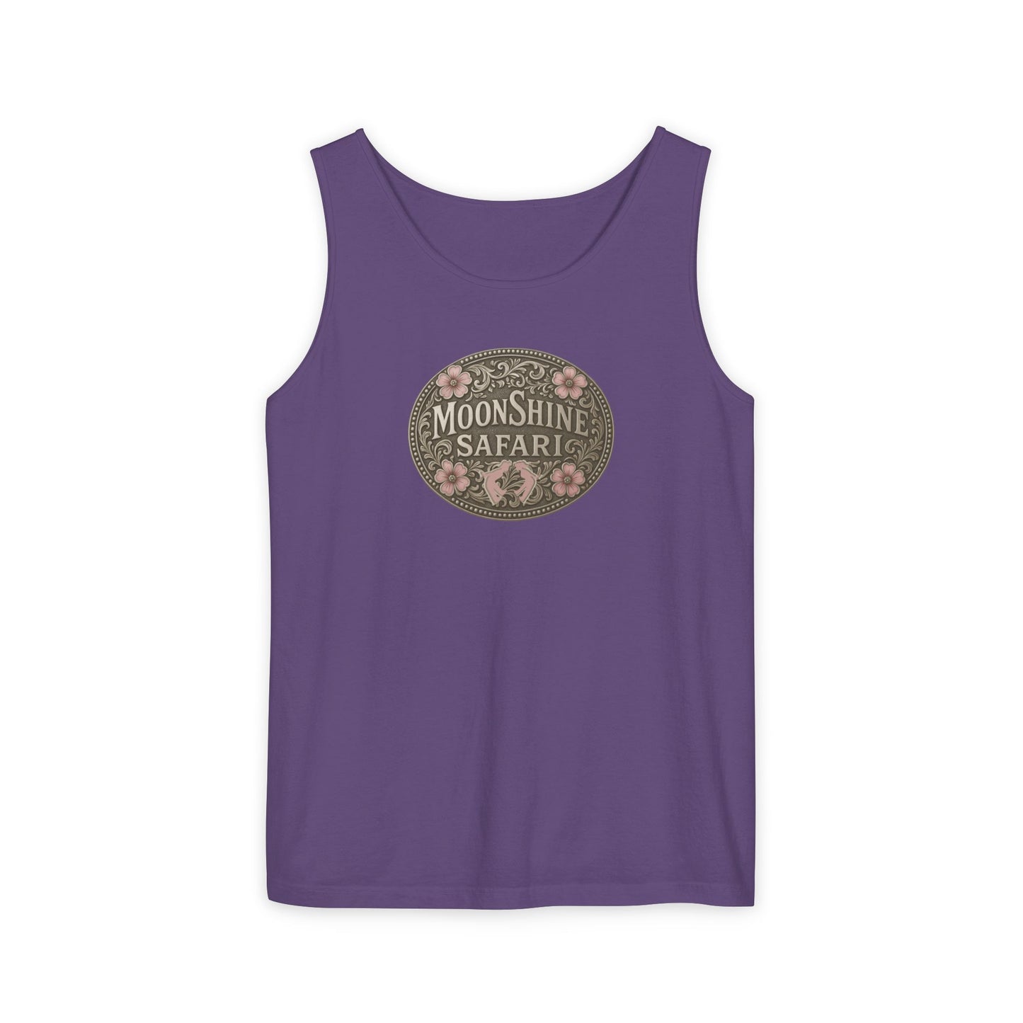 MoonShine Safari Women's Beltbuckle Unisex Garment-Dyed Tank Top