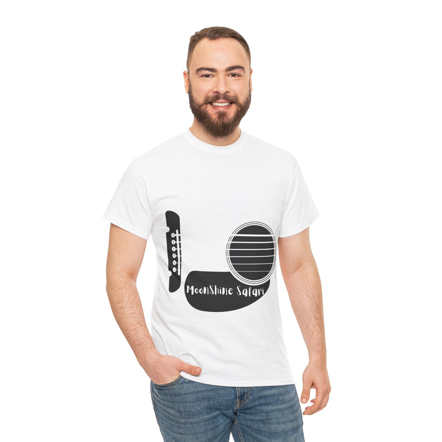 MoonShine Safari Acoustic Guitar Unisex Heavy Cotton Tee