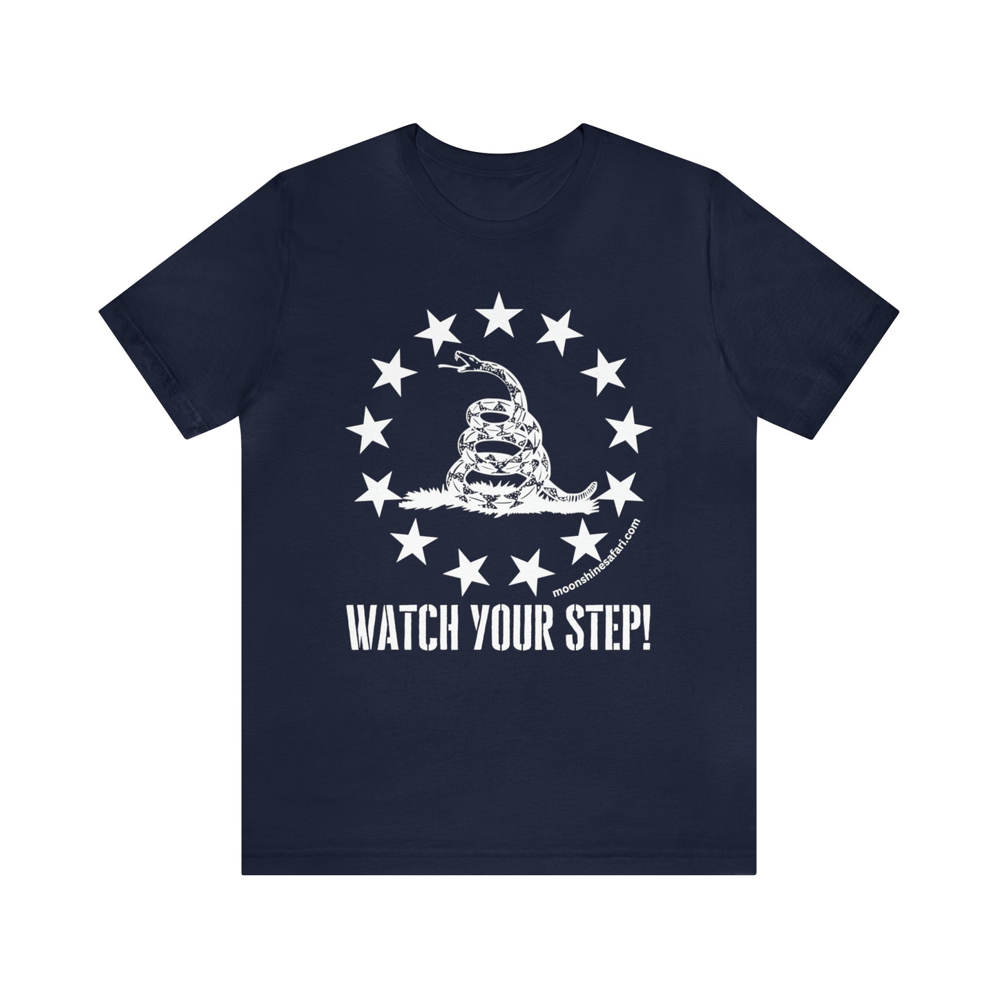 MoonShine Safar Watch Your Step Unisex Jersey Short Sleeve Tee