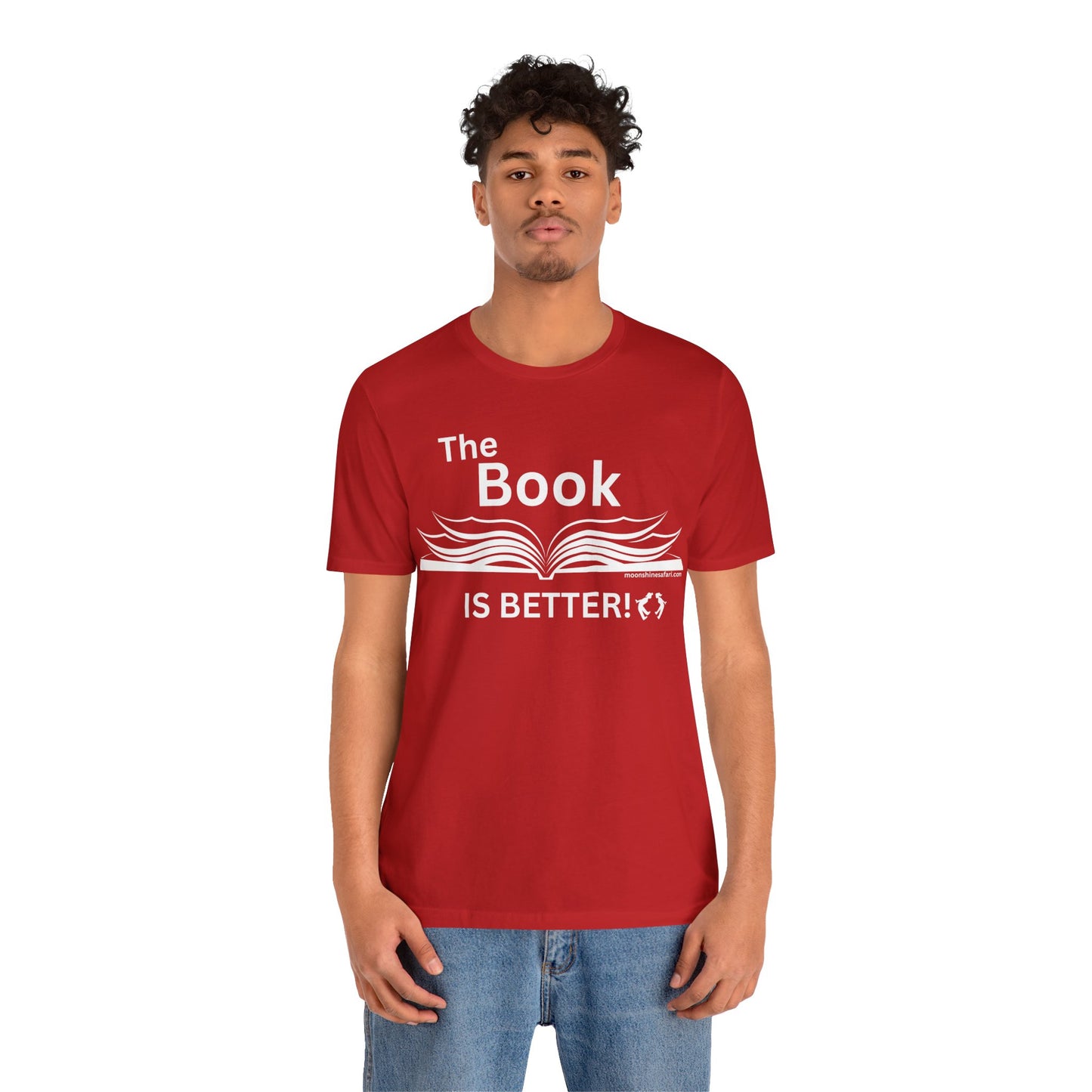 MoonShine Safari "The Book IS BETTER" Unisex Jersey Short Sleeve Tee