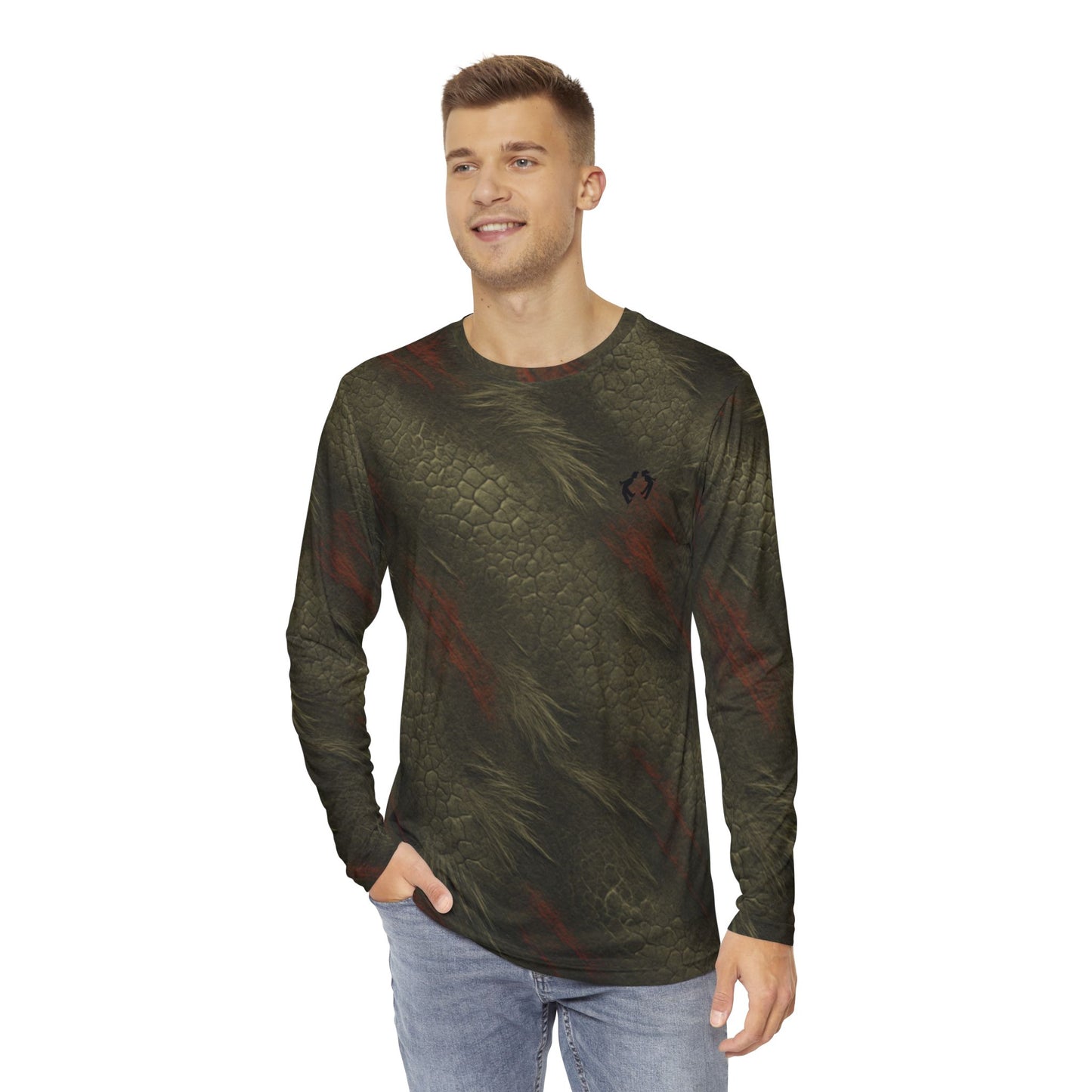 MoonShine Safari Cryptid Camo Collection [El Chupa] Unisex Performance Long Sleeve Shirt