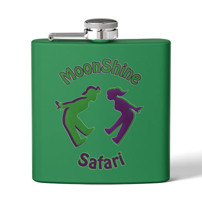 MoonShine Safari Stainless Steel Flask, 6oz