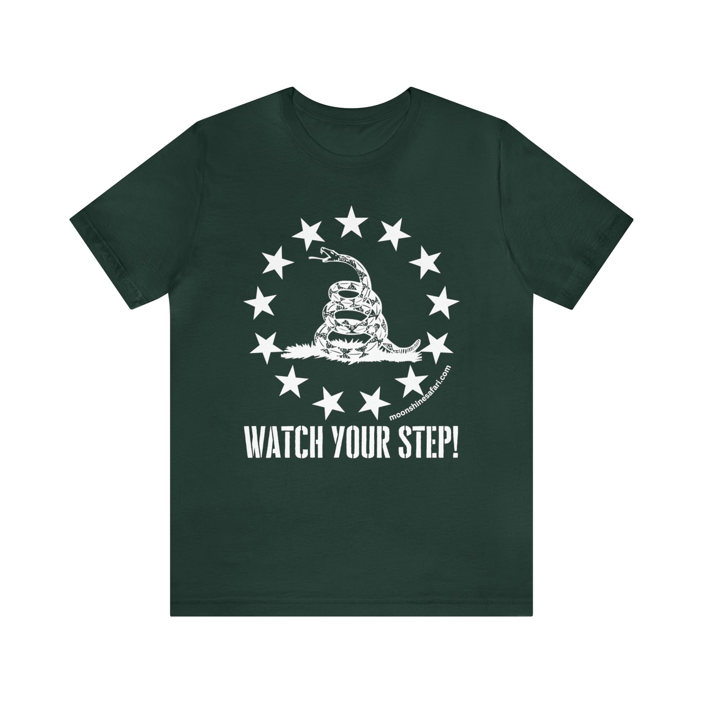 MoonShine Safar Watch Your Step Unisex Jersey Short Sleeve Tee