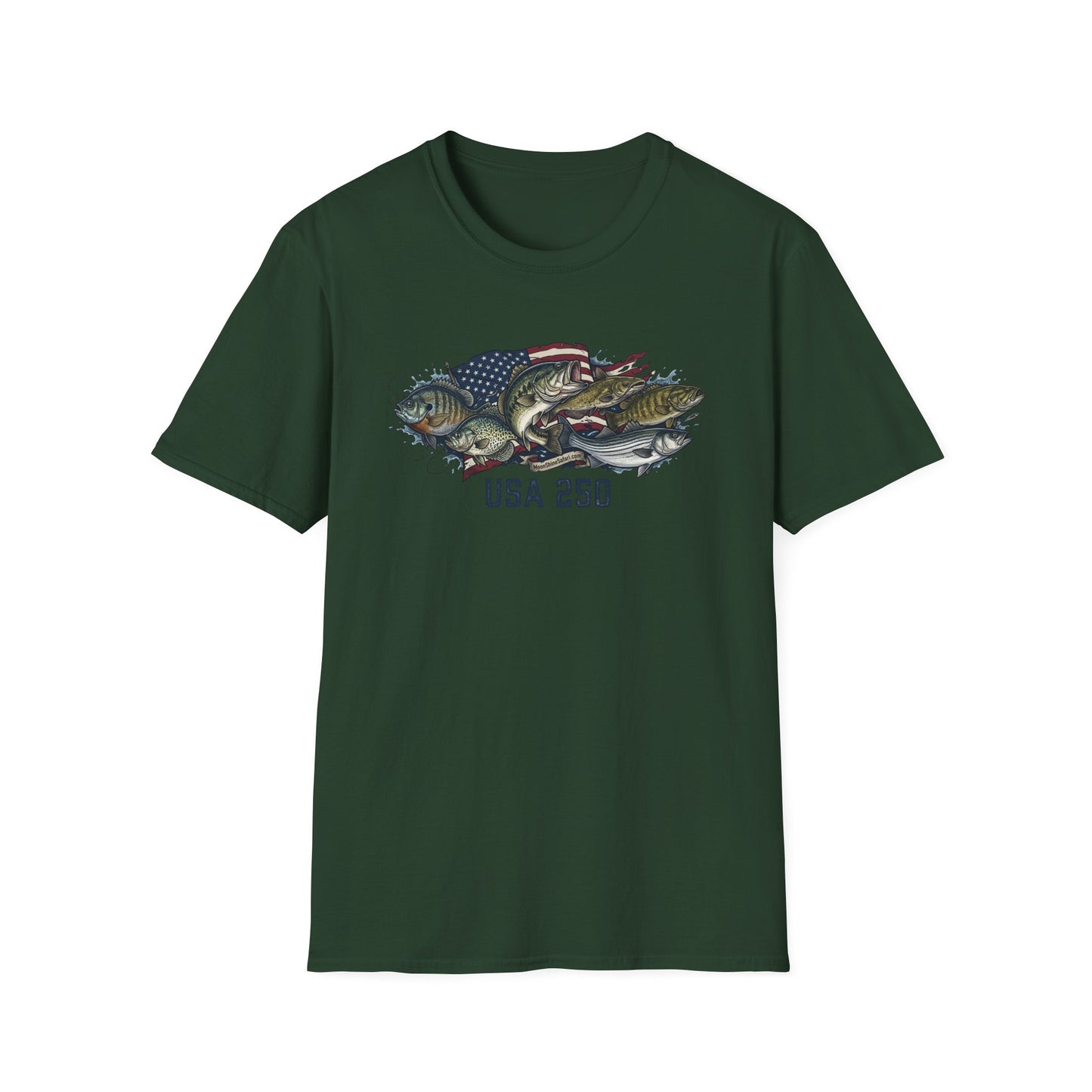 MoonShine Safari "USA 250 - Fish" Unisex Softstyle T-Shirt