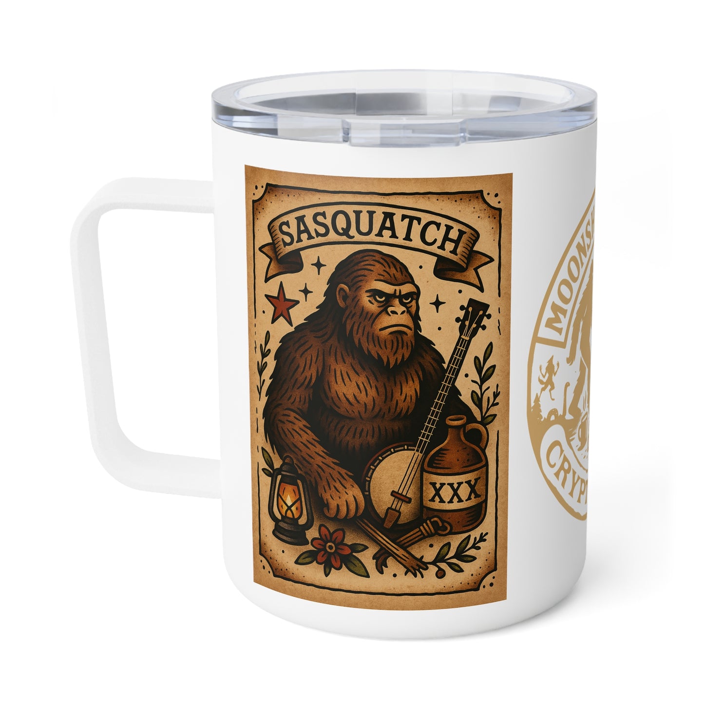 MoonShine Safari Cryptid Cup Collection [Sasquatch] Insulated Coffee Mug, 10oz