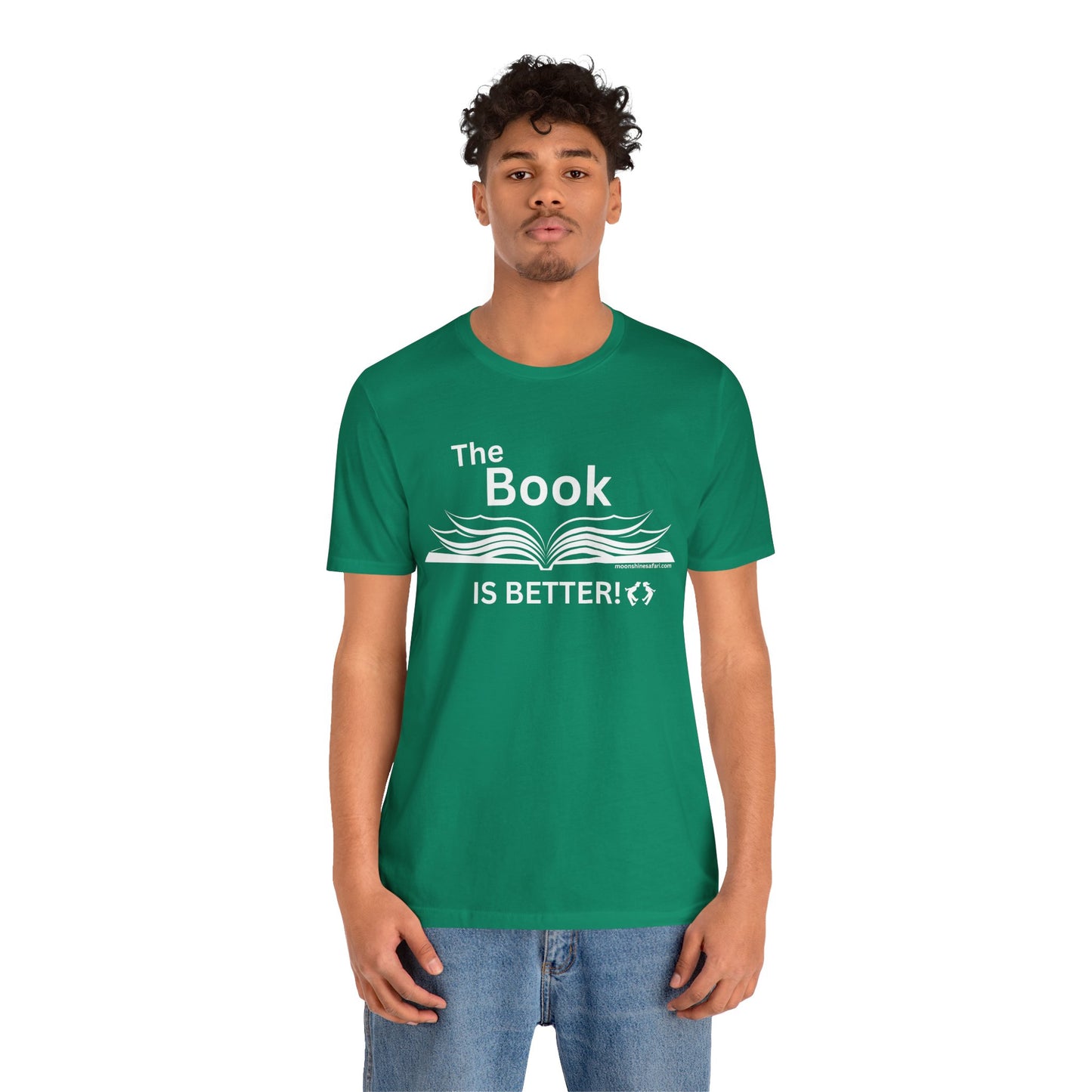 MoonShine Safari "The Book IS BETTER" Unisex Jersey Short Sleeve Tee