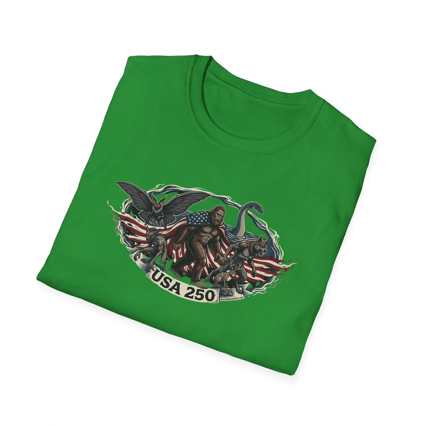 MoonShine Safari "USA 250- Cryptid Unisex Softstyle T-Shirt