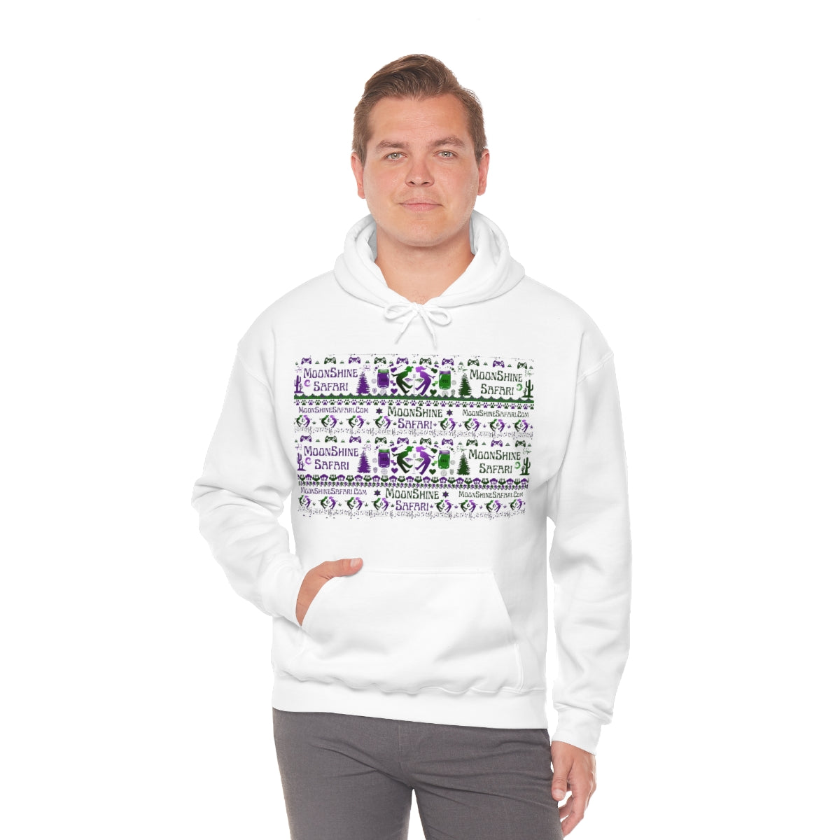 MoonShine Safari Un-holiday Unisex Heavy Blend™ Hooded Sweatshirt