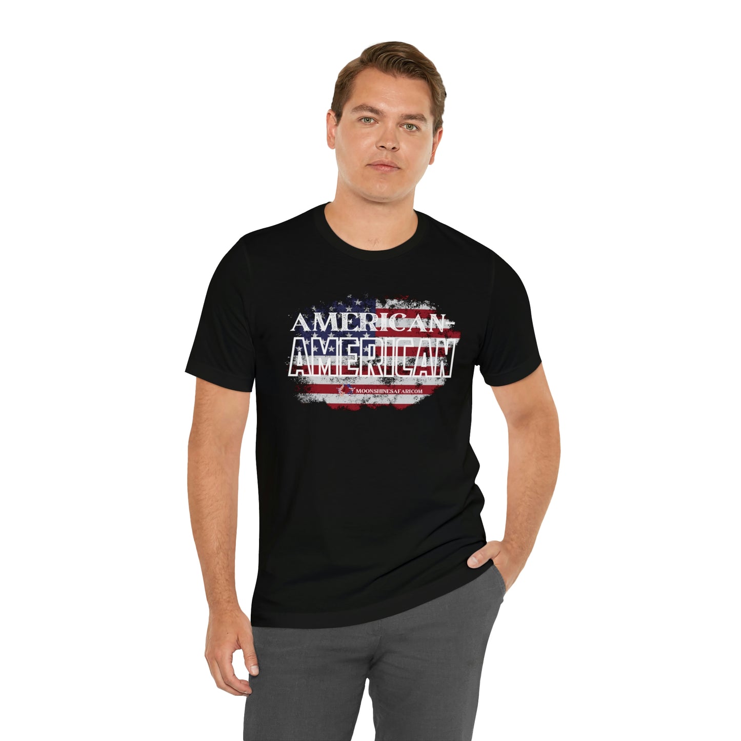 MoonShine Safari American-American Unisex Jersey Short Sleeve Tee