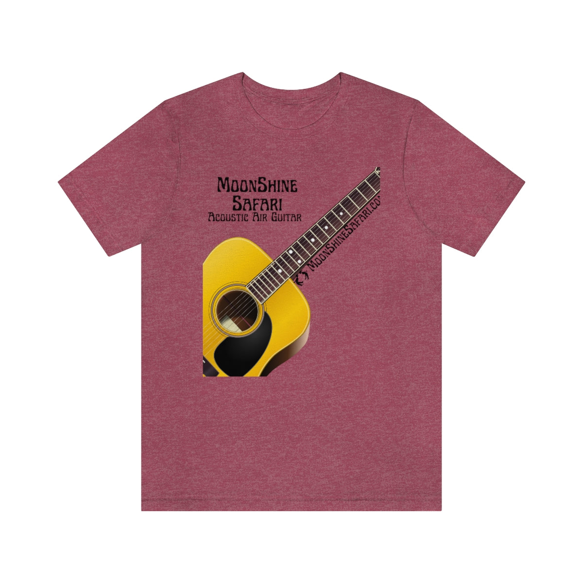 MoonShine Safari Air Acoustic Guitar Unisex Jersey Short Sleeve Tee