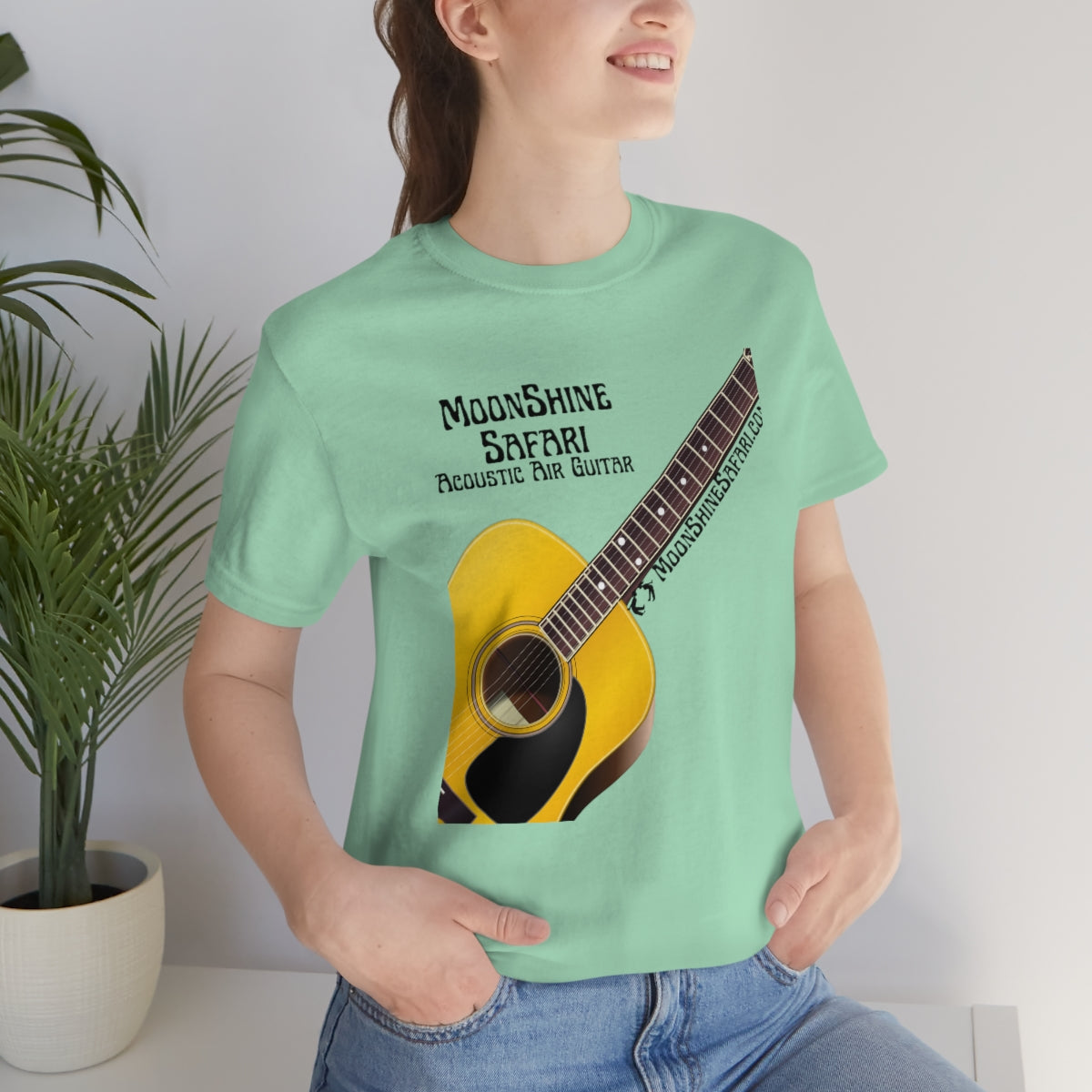 MoonShine Safari Air Acoustic Guitar Unisex Jersey Short Sleeve Tee