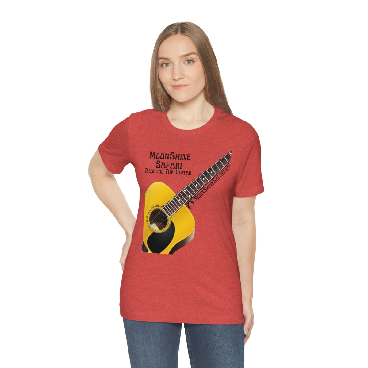 MoonShine Safari Air Acoustic Guitar Unisex Jersey Short Sleeve Tee