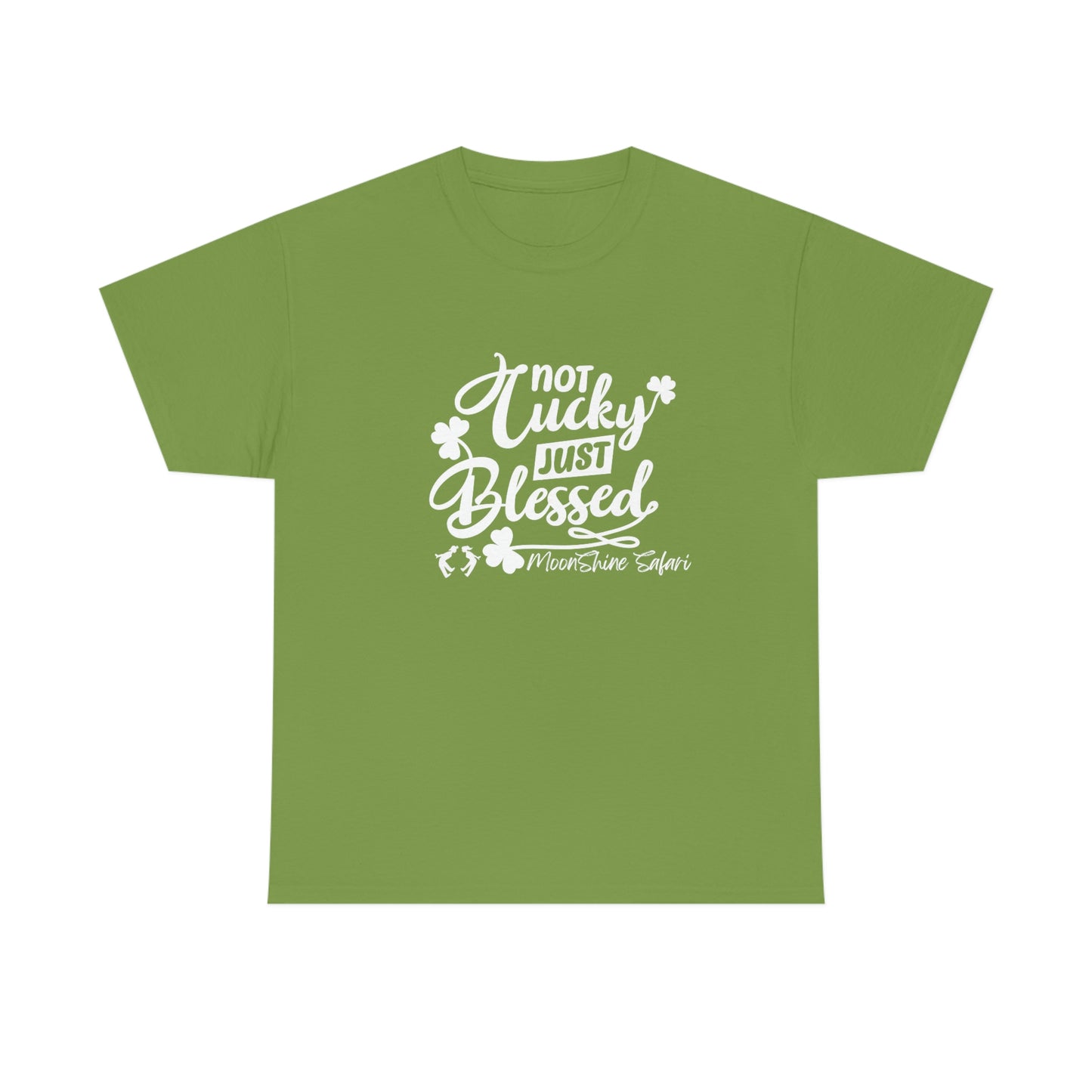 MoonShine Safari Blessed Not Lucky Unisex Heavy Cotton Tee