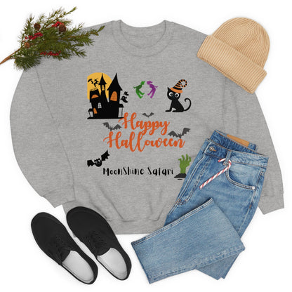 MoonShine Safari Halloween Unisex Heavy Blend™ Crewneck Sweatshirt