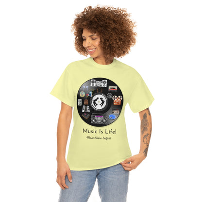 MoonShine Safari Music is Life Unisex Heavy Cotton Tee