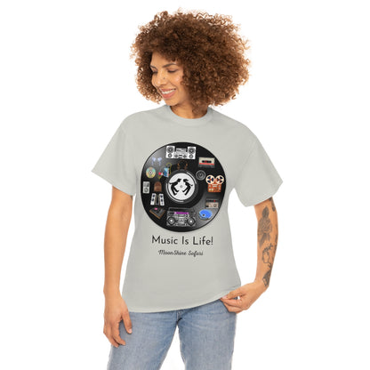 MoonShine Safari Music is Life Unisex Heavy Cotton Tee