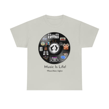 MoonShine Safari Music is Life Unisex Heavy Cotton Tee