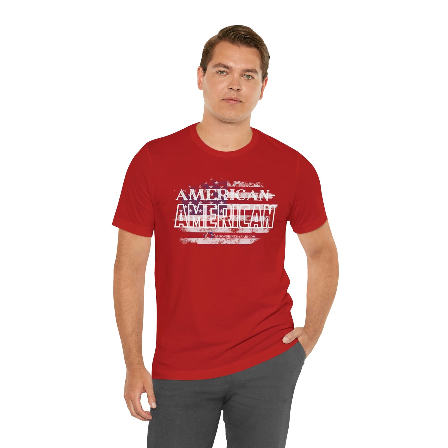 MoonShine Safari American-American Unisex Jersey Short Sleeve Tee