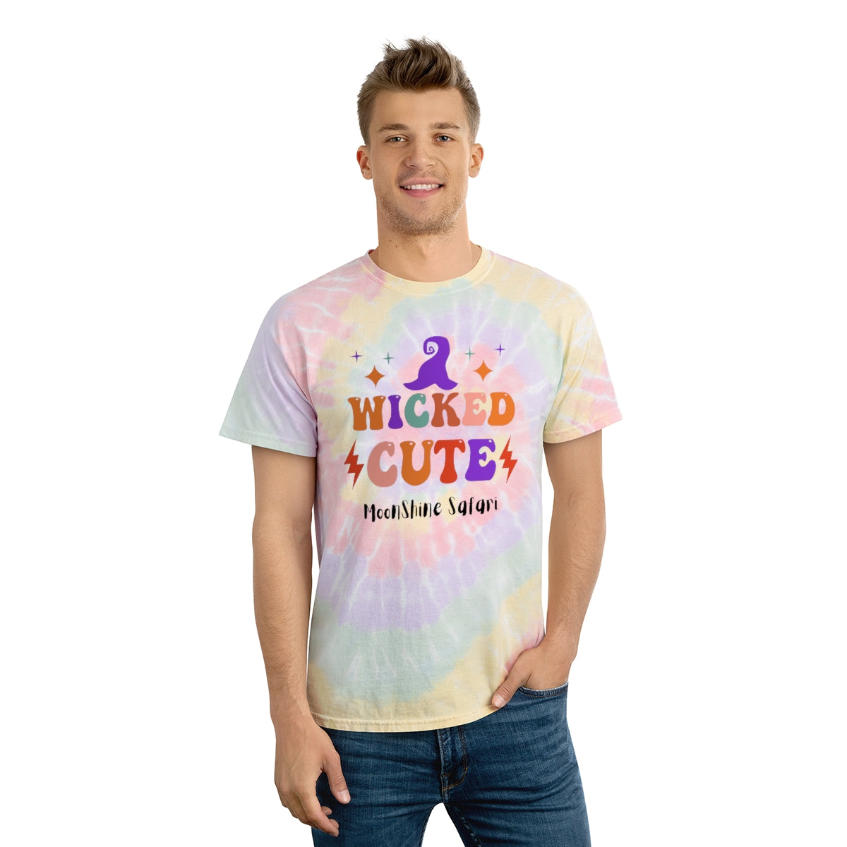 MoonShine Safari Wicked Cute Tie-Dye Tee, Spiral