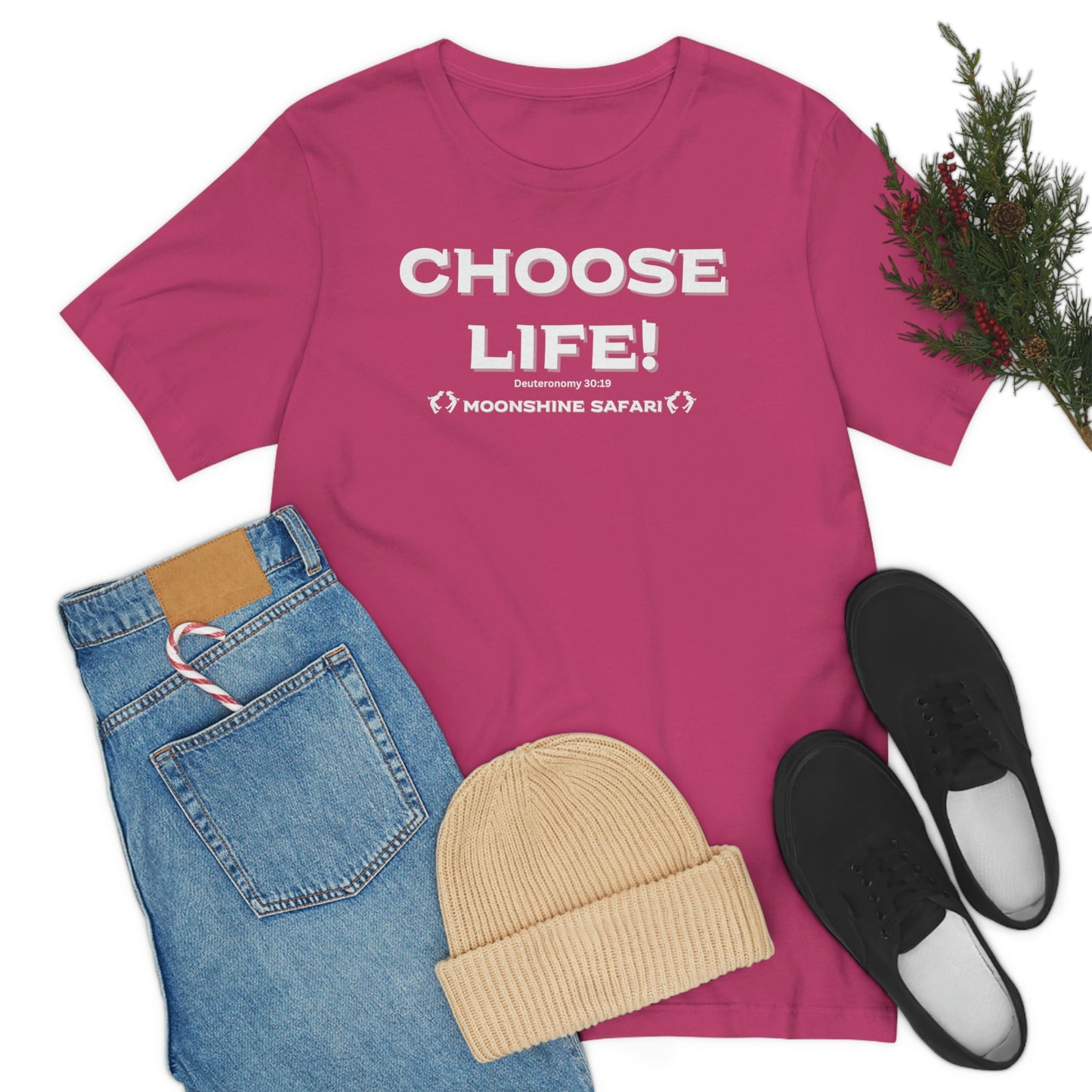 MoonShine Safari Choose Life! Unisex Jersey Short Sleeve Tee