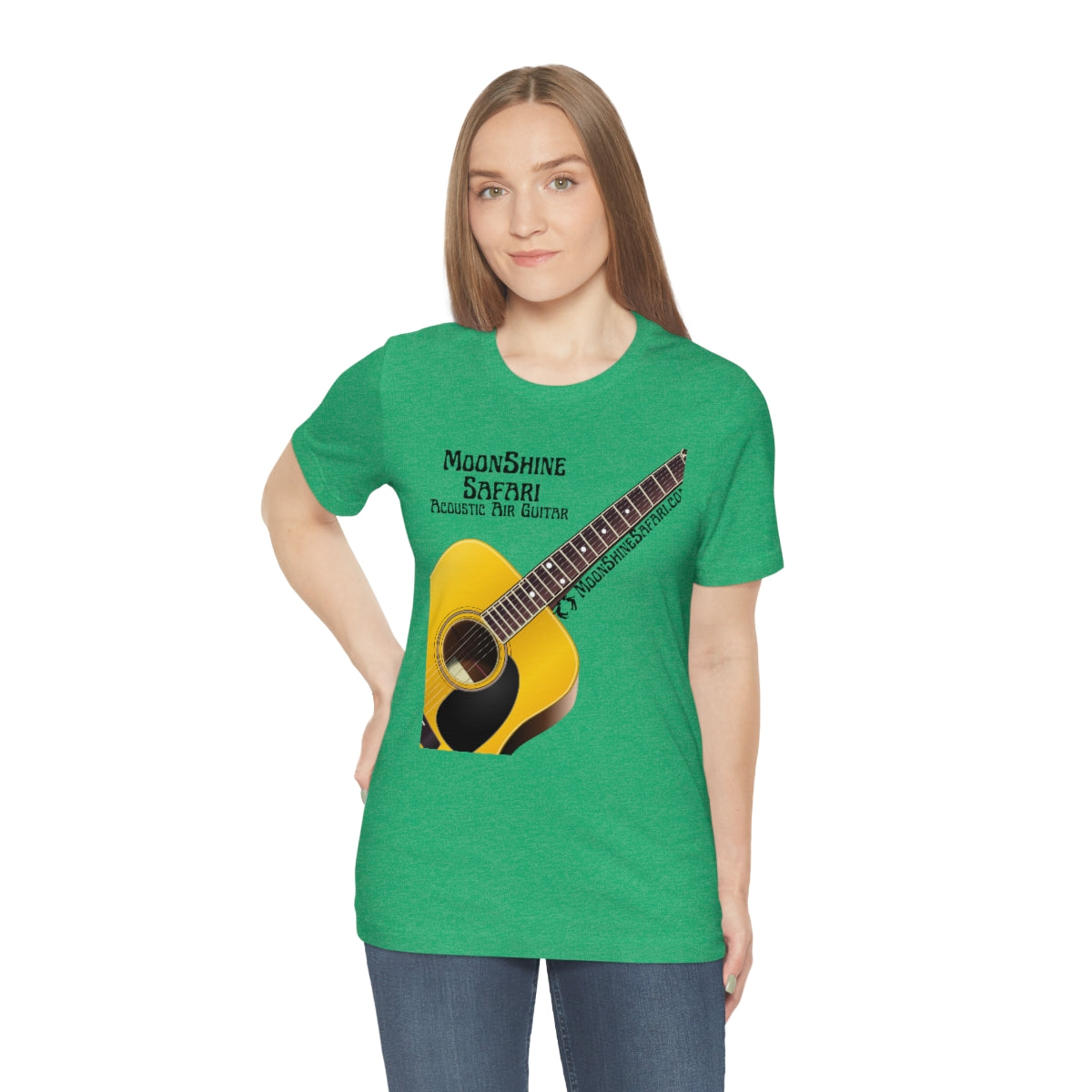 MoonShine Safari Air Acoustic Guitar Unisex Jersey Short Sleeve Tee