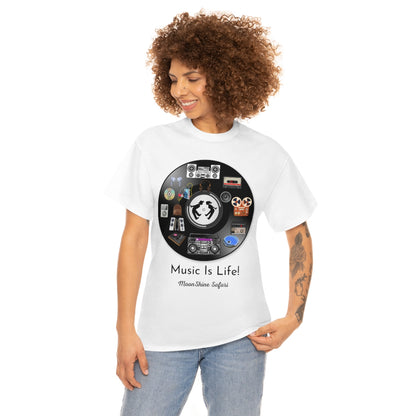 MoonShine Safari Music is Life Unisex Heavy Cotton Tee