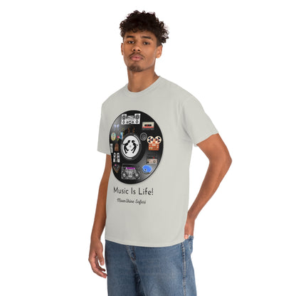 MoonShine Safari Music is Life Unisex Heavy Cotton Tee