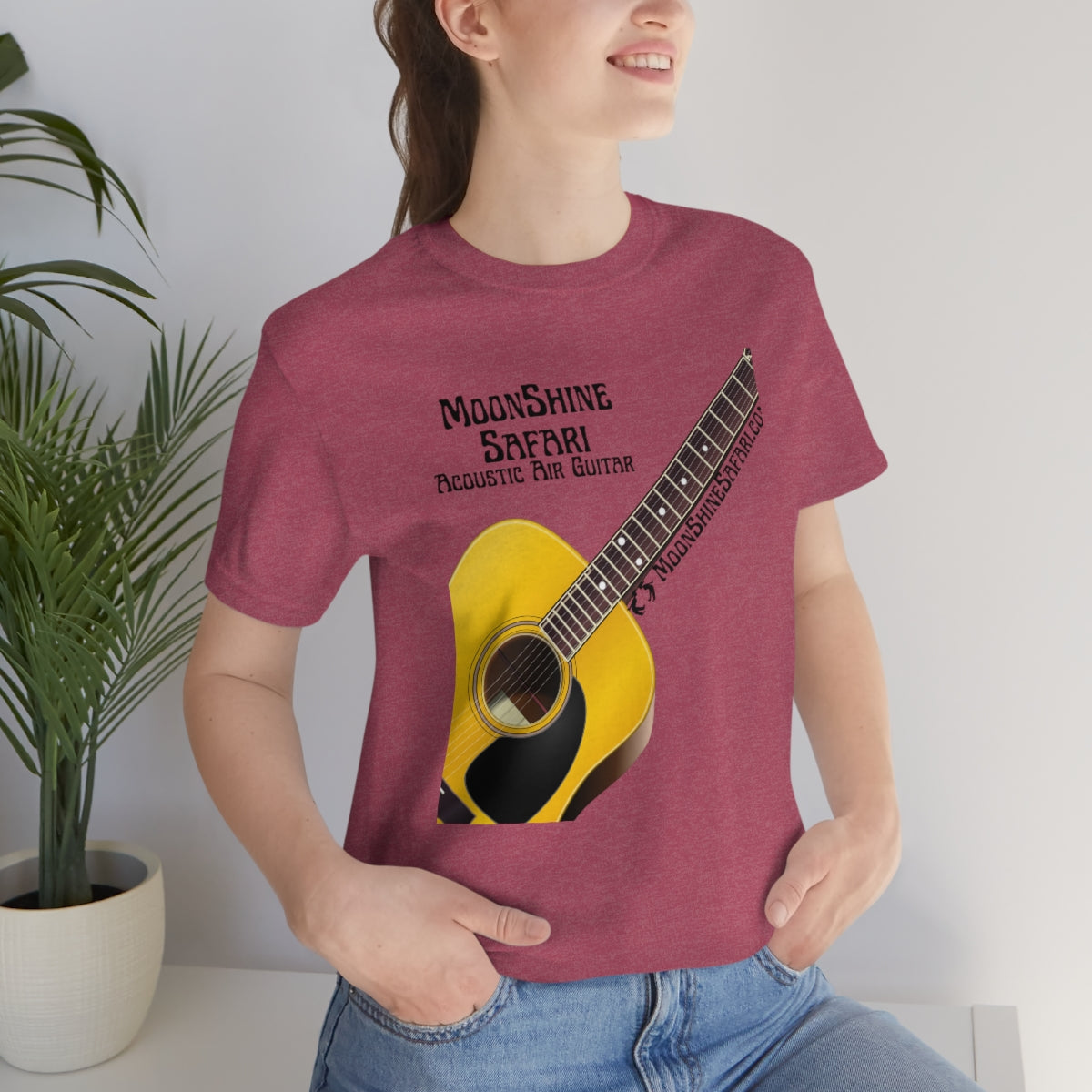 MoonShine Safari Air Acoustic Guitar Unisex Jersey Short Sleeve Tee