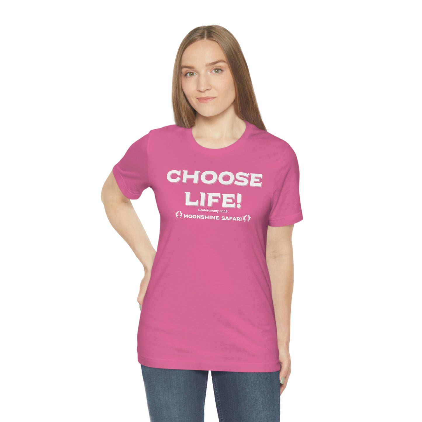 MoonShine Safari Choose Life! Unisex Jersey Short Sleeve Tee