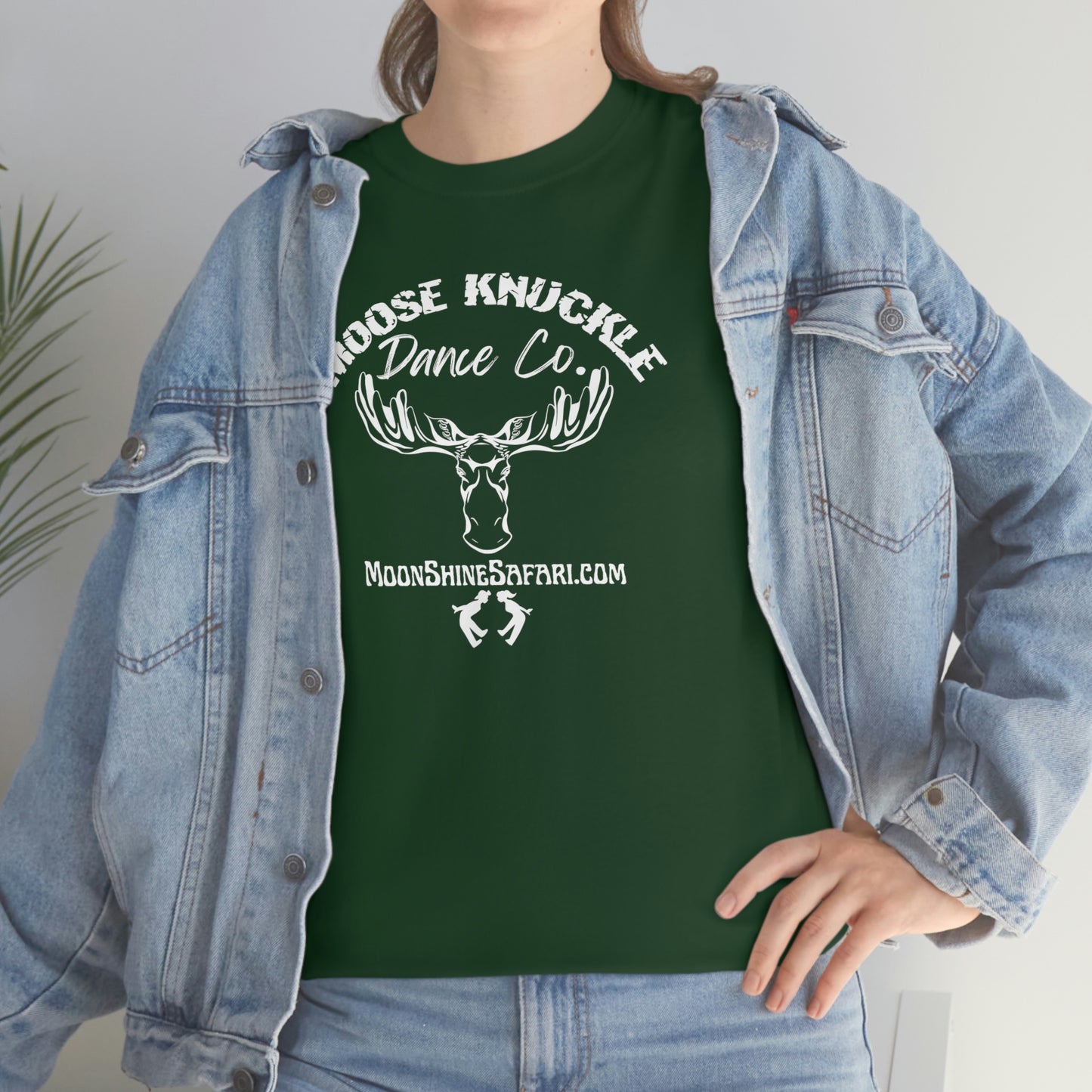 MoonShine Safari Moose Knuckle Dance Co Unisex Heavy Cotton Tee