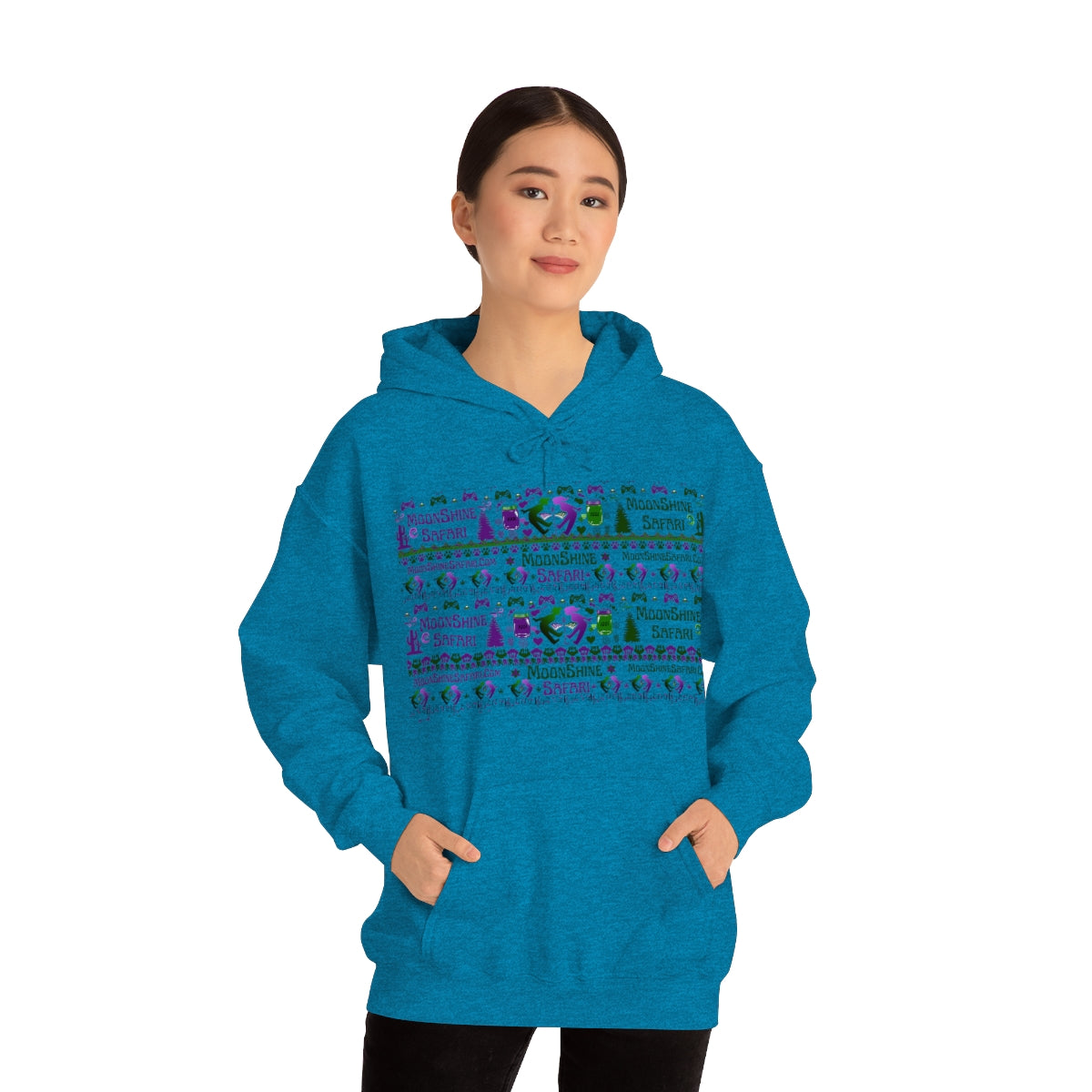 MoonShine Safari Un-holiday Unisex Heavy Blend™ Hooded Sweatshirt