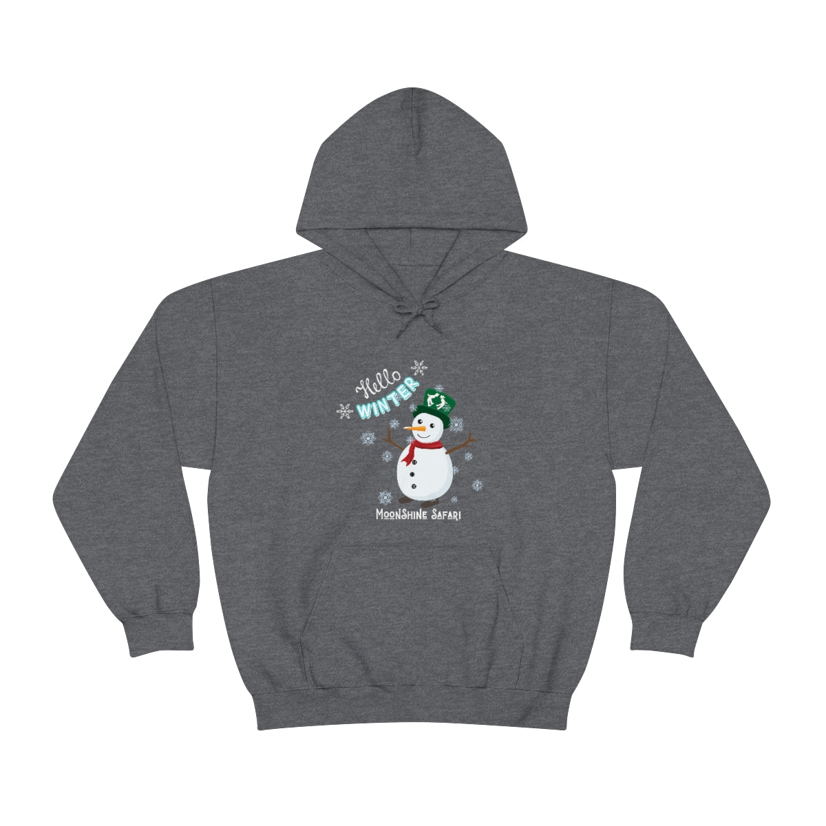 MoonShine Safari Winter Snowman Unisex Heavy Blend™ Hooded Sweatshirt