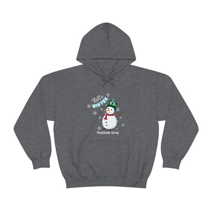 MoonShine Safari Winter Snowman Unisex Heavy Blend™ Hooded Sweatshirt