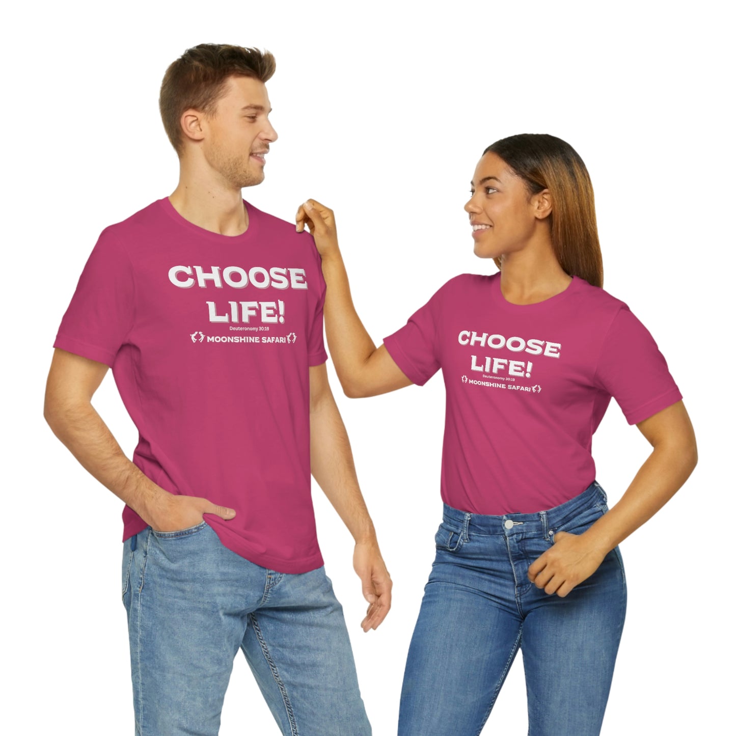 MoonShine Safari Choose Life! Unisex Jersey Short Sleeve Tee