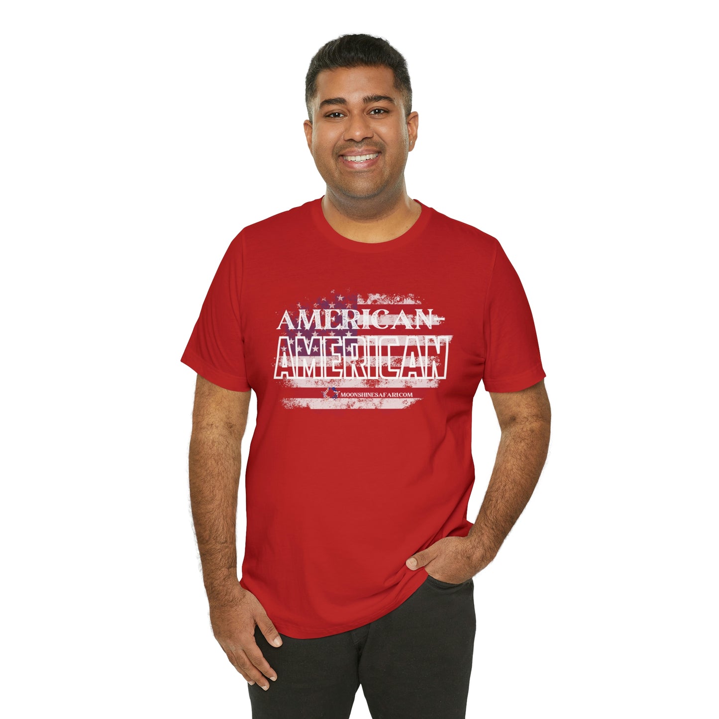 MoonShine Safari American-American Unisex Jersey Short Sleeve Tee