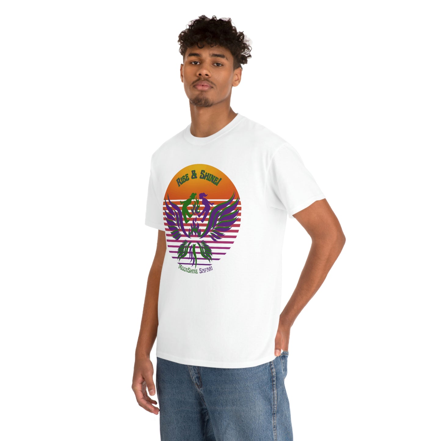 MoonShine Safari "Sun" Rise & Shine Unisex Heavy Cotton Tee