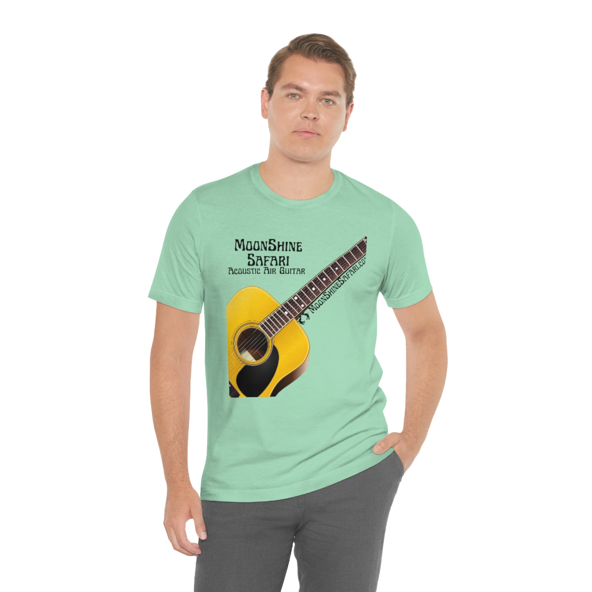 MoonShine Safari Air Acoustic Guitar Unisex Jersey Short Sleeve Tee