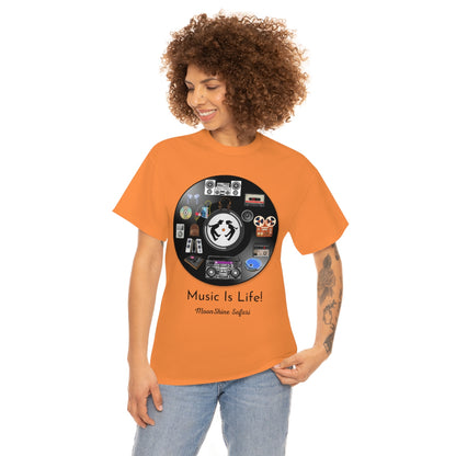 MoonShine Safari Music is Life Unisex Heavy Cotton Tee