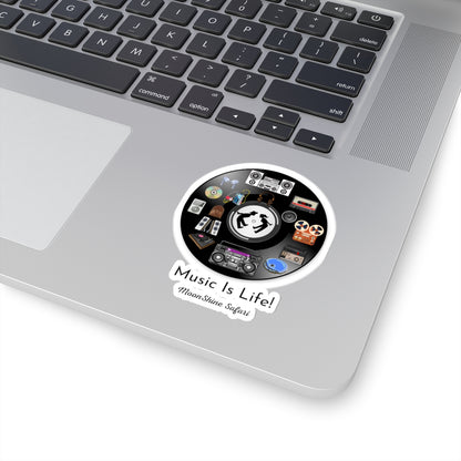 MoonShine Safari Music is Life Kiss-Cut Stickers