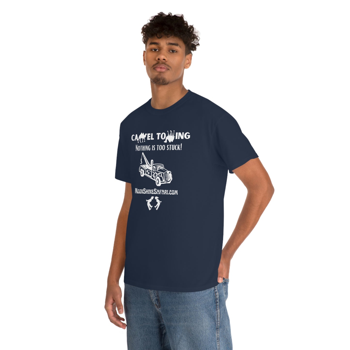 MoonShine Safari Camel Towing Unisex Heavy Cotton Tee